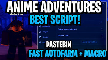[NEW] Best Script Anime Adventures | Auto Farm, Dupe Units, Infinite Gems, Re-roll | Pastebin Hack