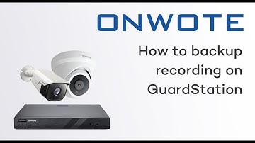 How to backup recording on GuardStation  #onwote #securitycamera #surveillance #4k