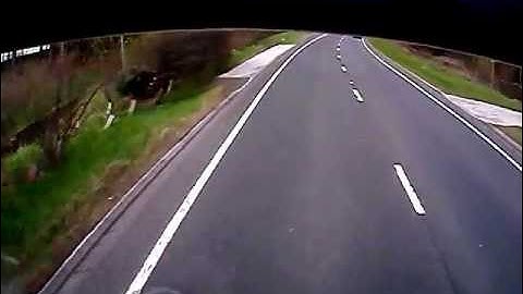 Lunatic driver on Woodhead Pass.