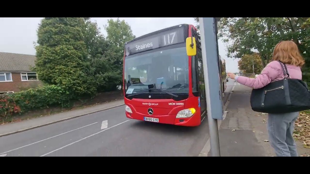 BV66GYE ON 117 TO STAINES bus Ride YouTube bv66gye-on-117-to-staines-bus-ride-youtube
