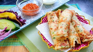Spicy  Pancake Recipe | Spicy  Potato Breakfast | Potatoes Pancake | Potatoes Crepes  | Food Ocean