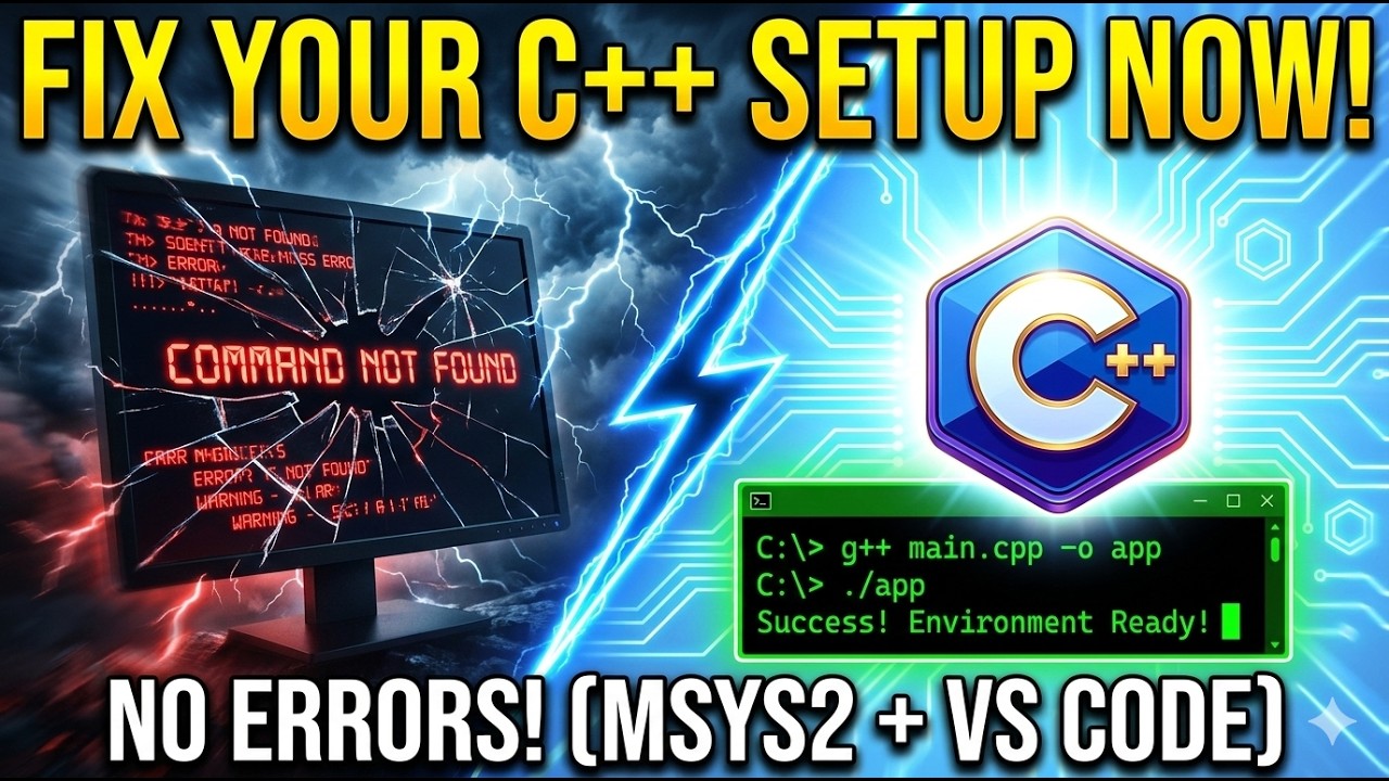 ‘g++’ is not recognized? FIX IT! (C++ Windows Setup Guide) - YouTube