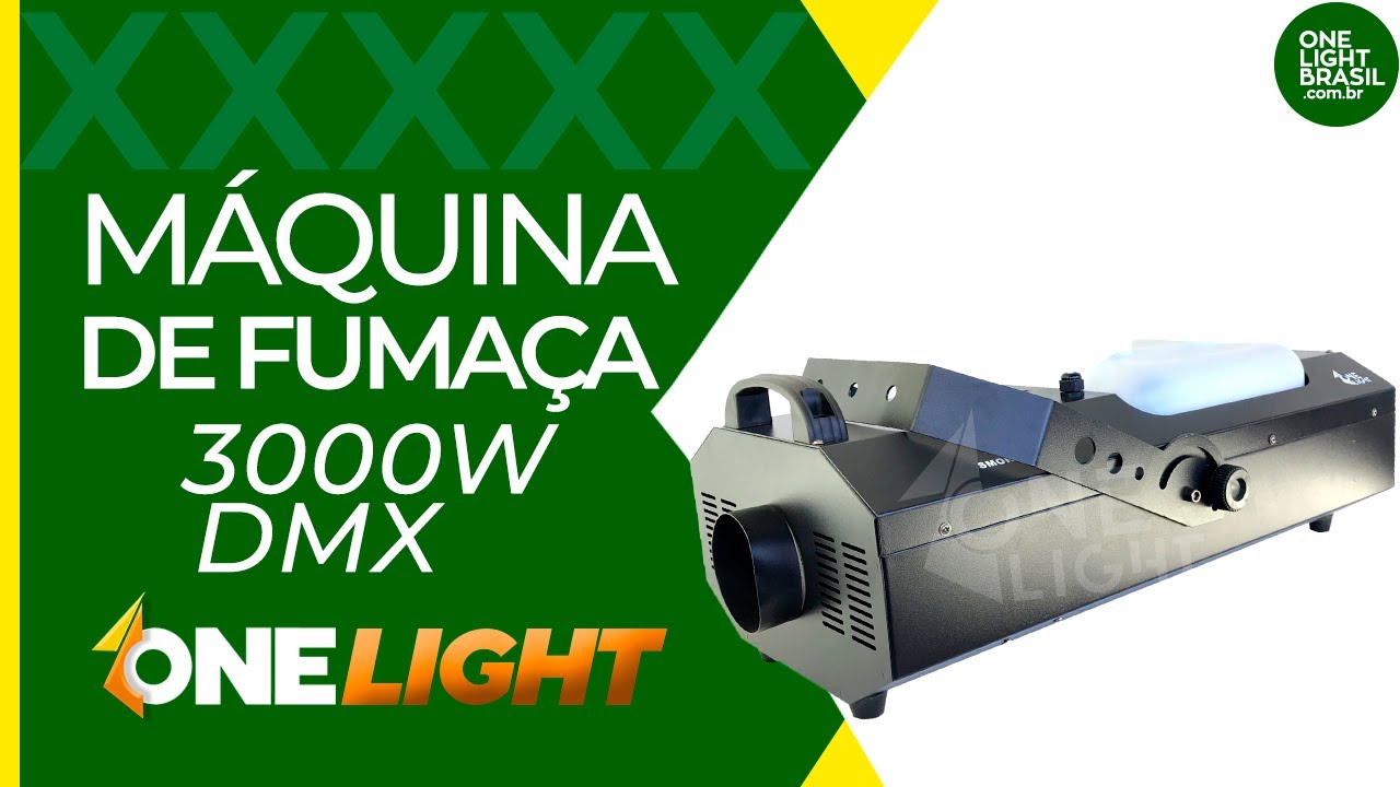 MAQUINA DE FUMAÇA 3000W COM CONTROLE DMX ONE LIGHT