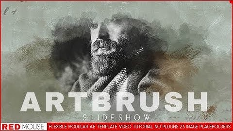 Art Brush Slideshow | After Effects Template #AfterEffectsTemplate #Videohive