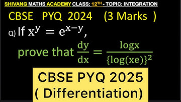 If x^y=e^(x−y),  prove that dy/dx=logx/({log(xe)}^2 ) #cbse #maths #class12 #cbse2026 #maths