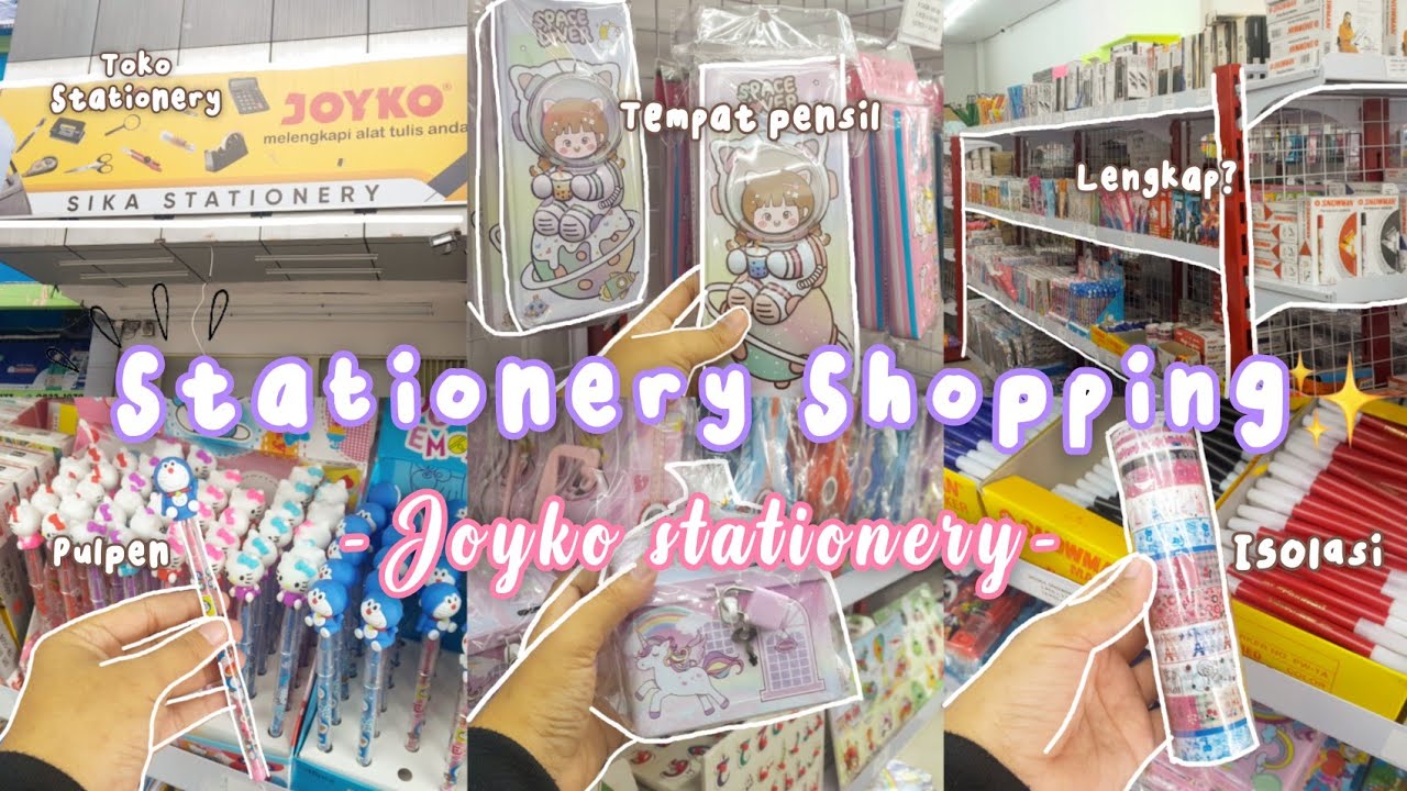 VLOG STATIONERY SHOPPING🛍️✨ | BAGUS BAGUS BANGET😍🌷