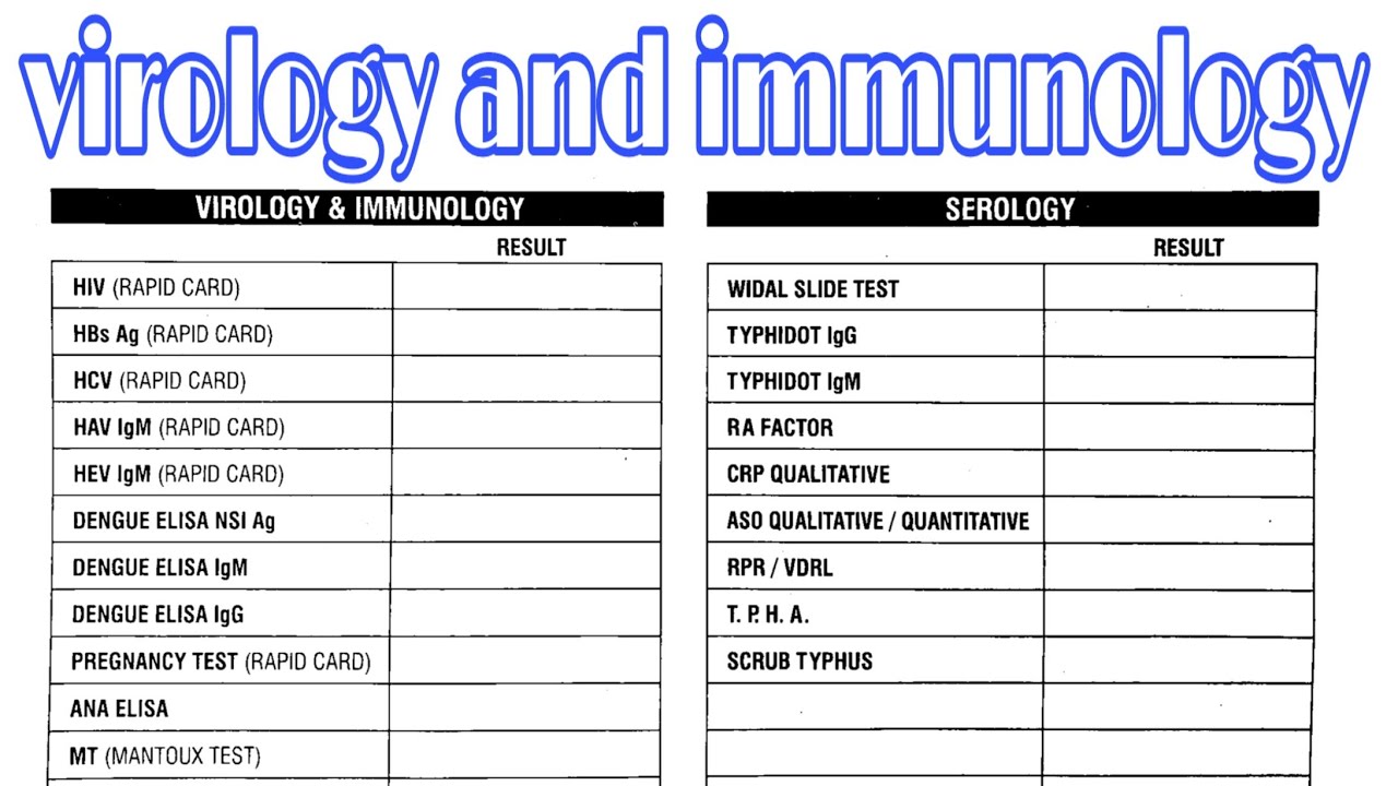 case study for immunology and serology