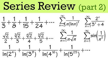 Calculus 2 Series Convergence Test Review (integral test, direct comparison, limit comparison)