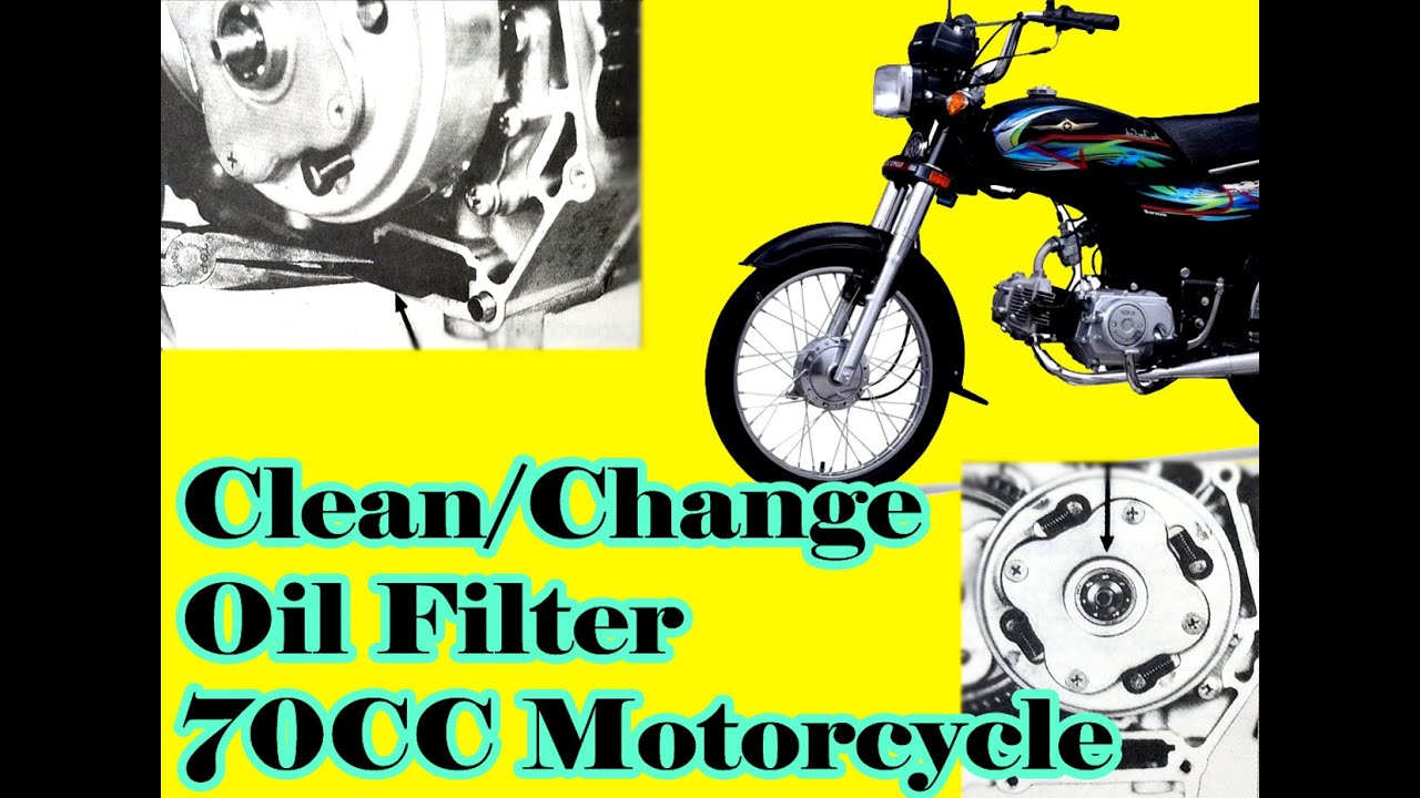 How to Change Oil Filter CD 70 Motorcycle YouTube