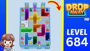 Drop Away Level 684 Solution Walkthrough