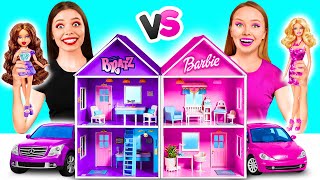 We Build Amazing Doll House | Barbie vs Bratz Challenge by Crazy DO