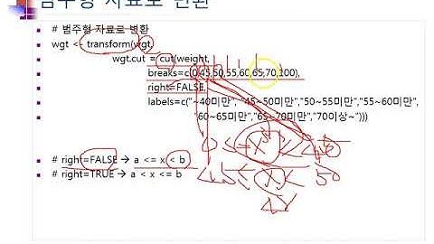 Ch04_09.R 기술통계분석(연속형)(범주형변환)09