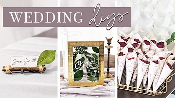 5 New Wedding DIYs | diy wedding decor on a budget