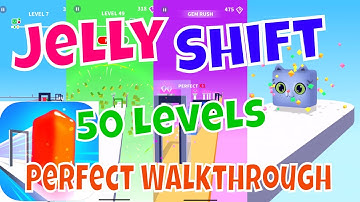 🐯JELLY SHIFT🦉Levels 1-50👑Perfect Walkthrough Game Play Unlock Kitty and Owl (iOS, Android)
