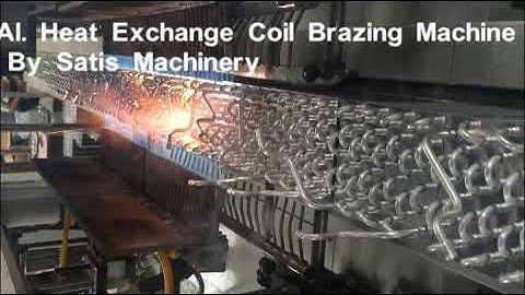 Auto Al Heat Exchange Coil Brazing Machine