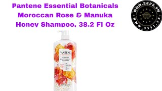 Pantene Essential Botanicals Moroccan Rose & Manuka Honey Shampoo, 38.2 Fl Oz 