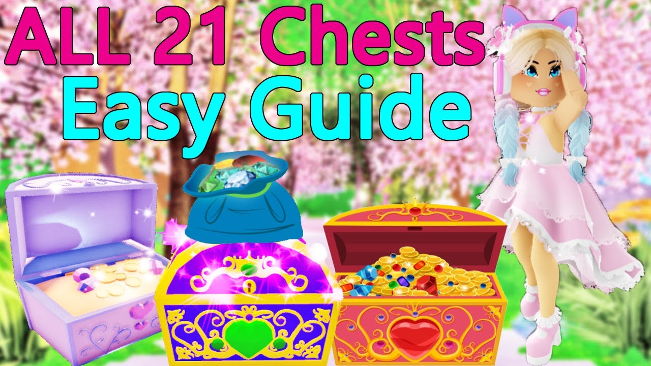 EASY GUIDE ALL 21 Chest Locations In Royale High YouTube
