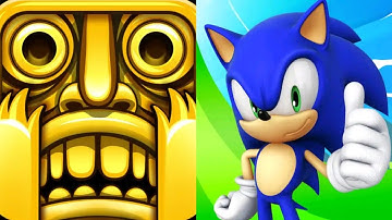 Temple Run 1 VS Sonic Dash Gameplay IOS Android
