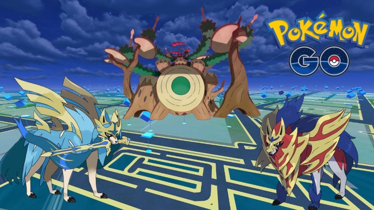Crown Shield Zamazenta,Crown Sword Zacian , Gigtanmax Rillaboom Live Raid Invitation In Pokèmon Go