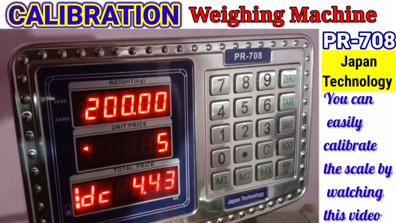 Japan technology weighing scale calibration 