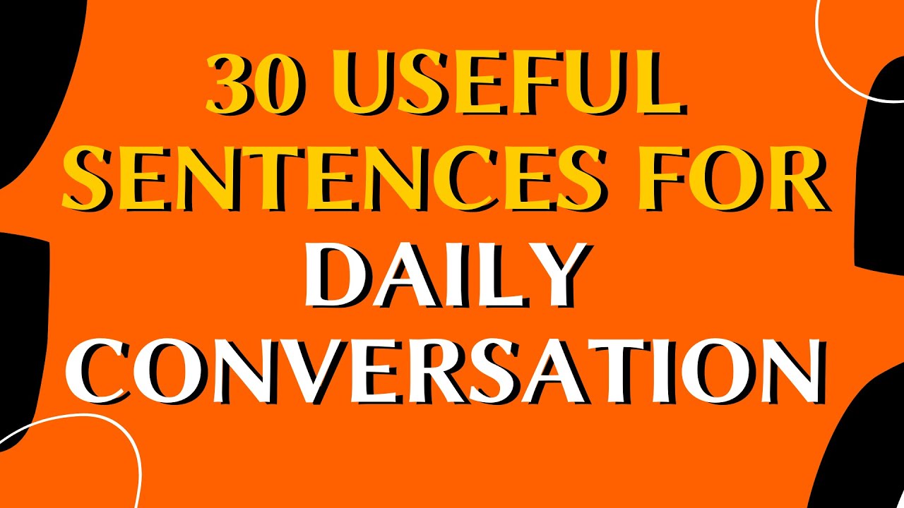Easy English listening practice with 30 basic short sentences. English