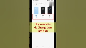 High Contrast Theme | High Contrast Theme ko change kaise kare | #shorts