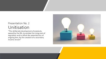 Unitisation