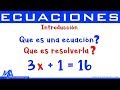 Solución de ecuaciones | Resolver una ecuación | Introducción