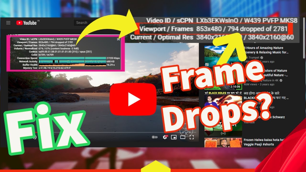 How to FIX YouTube Frame Drops Problem(100 Solution) Stuttering