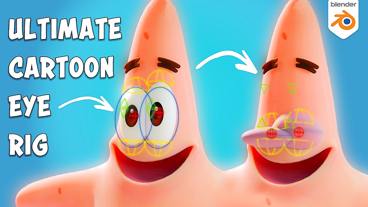 Le RIG ULTIME d'un OEIL CARTOON ! | Tuto Rig blender