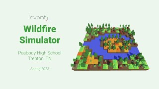 High school students present their Wildfire simulator