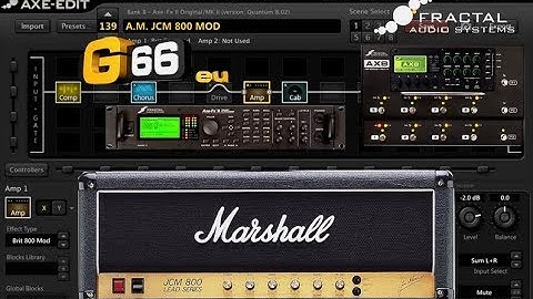 AxeFx2/AX8 "A.M. Marshall JCM 800 MOD" Preset (FW Q 8.02)