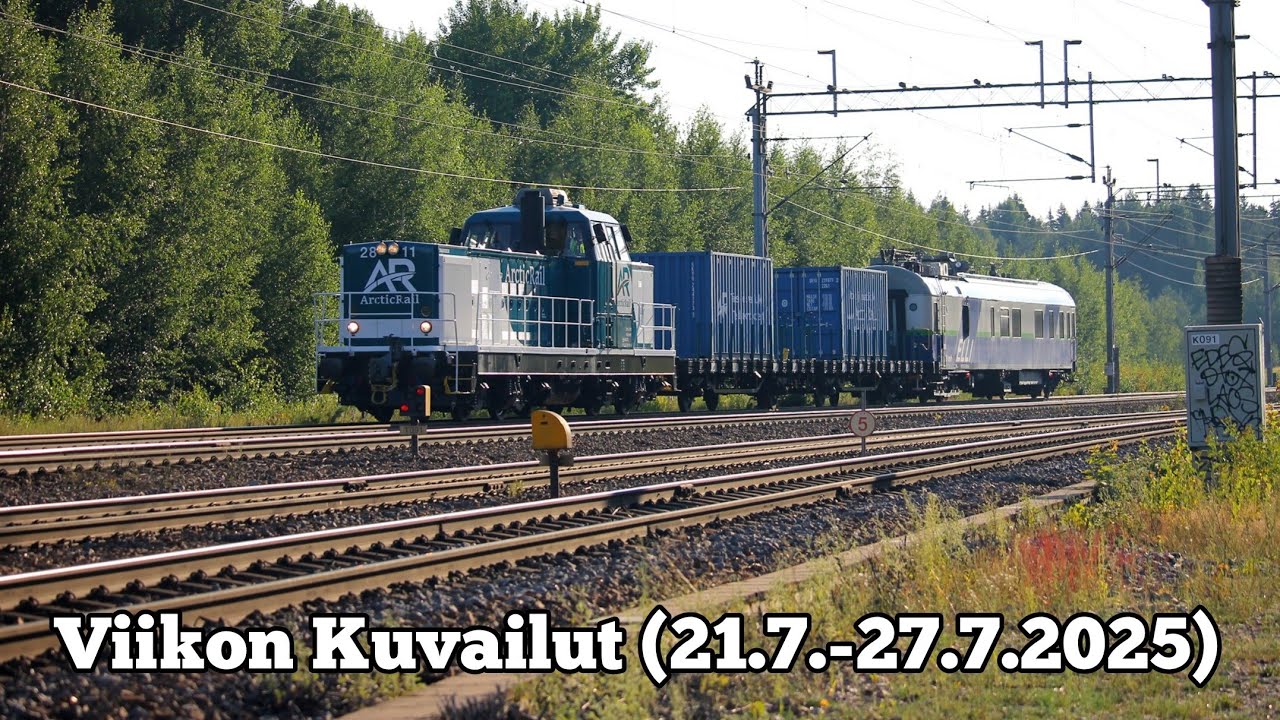 Viikon Kuvailut (21.7.-27.7.2025) || ArcticRail, tyhjä vaihdejuna ja muuta