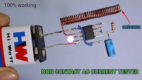 How to make non contact ac voltage detector using 555 timer ic / ac current tester