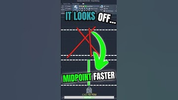Midpoint Snap Like a Pro! 🎯 #autocadblocks #autocaddrawings #cadsoftware  #CAD drawing tips  #design