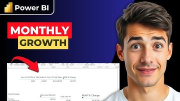 Hoe u de maandelijkse groei in Power BI berekent (de eenvoudigste manier) (gids 2025)