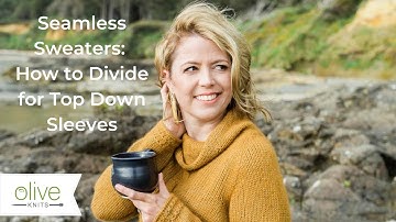 How to Divide for Sleeves Top Down Seamless Sweater