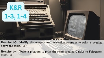 The C Programming Language K&R: 1-3, 1-4 Solutions