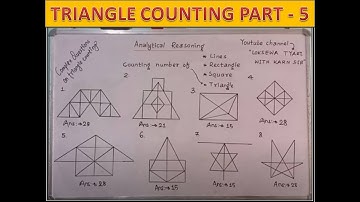 Analytical reasoning (Counting number of triangle part - 5)