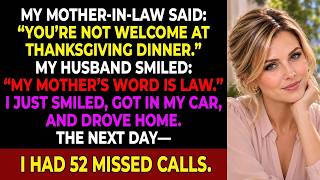 My Mother-in-Law Banned Me From Thanksgiving. My Husband Smiled—So I Stopped Paying the Mortgage...