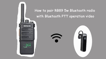 How to pair RB89 5w Bluetooth radio with Bluetooth