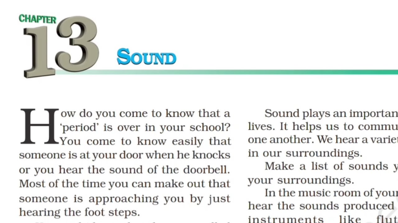 Class 8 Science Chapter 13 Explanation What Is Sound Full class-8-science-chapter-13-explanation-what-is-sound-full