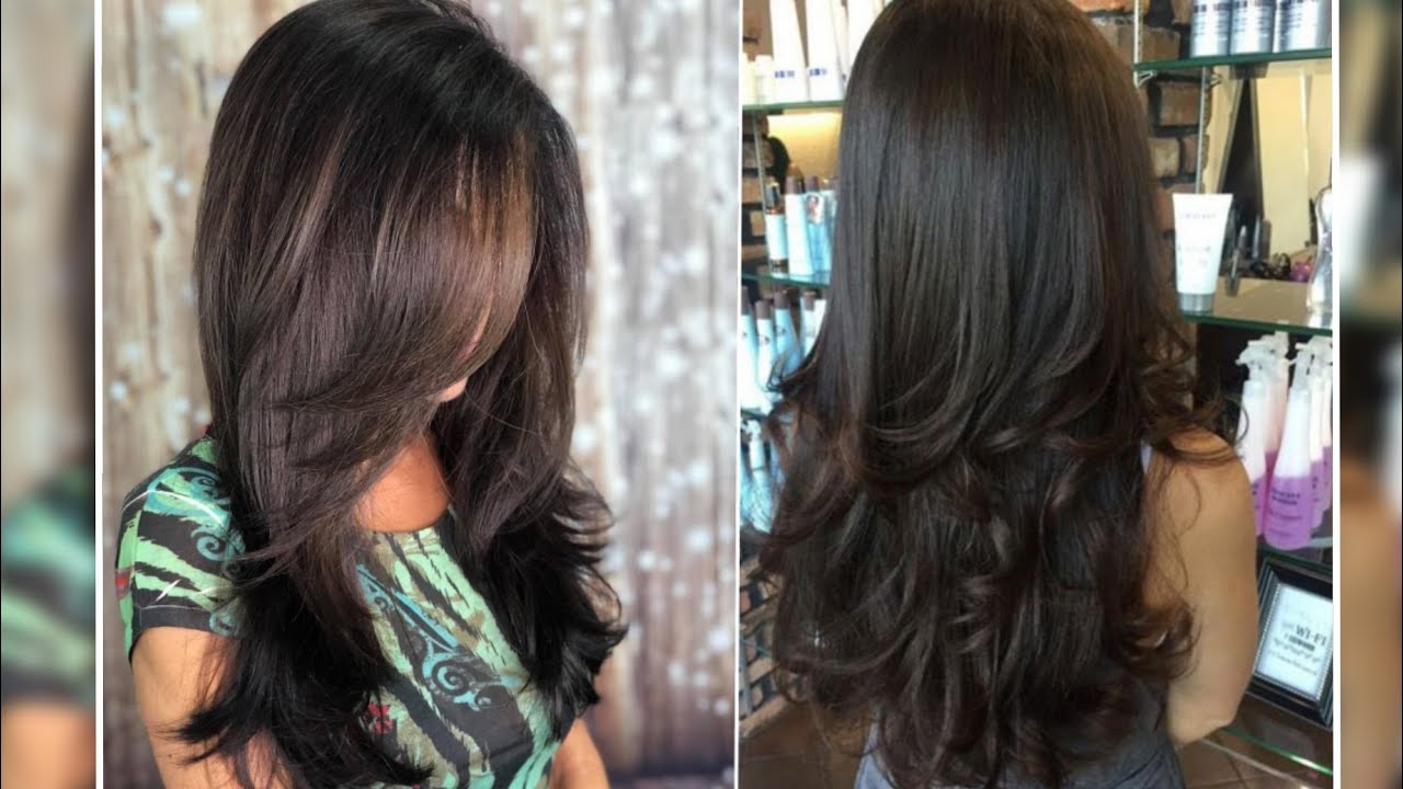 طريقة قص الشعر الطويل ديكرادي مع الحفاظ على طول الشعر خطوة بخطوة مع الشرح 😍😍Hair cut included