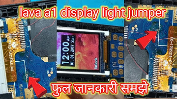 lava a1 display light jumper full information understand #maheshmobilerepairing