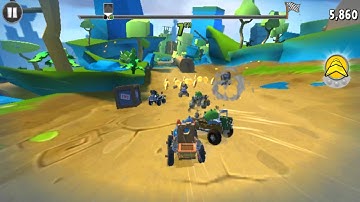 Angry Birds GO! Gameplay Walkthrough - Rocky Road Track 2 - Race 2 for Android/IOS