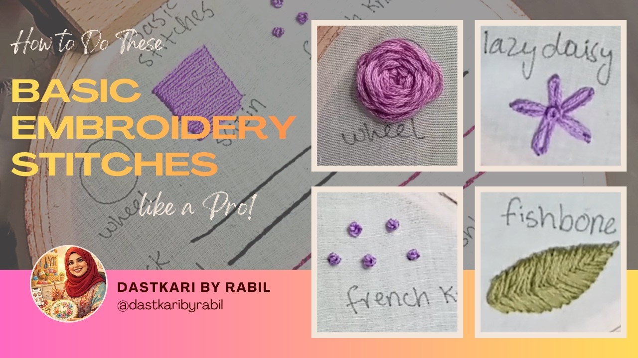 Basic Embroidery Stitches for Beginners (Step-by-Step Tutorial 2026 ...
