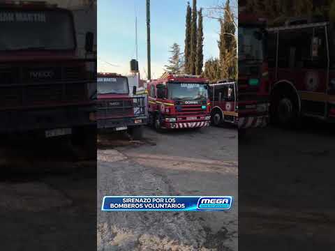 EL SIRENAZO DE LOS BOMBEROS VOLUNTARIOS SE HIZO ESCUCHAR EN TODO EL PAÍS