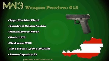 MW3 Weapon previews - G-18 - Commentary done by 1tomread1