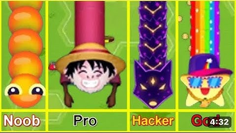 SNAKE IO 🐍 NOOB vs PRO vs HACKER vs GOD 🐍 Snake Io Gameplay 🐍 #snakeio #snakegame