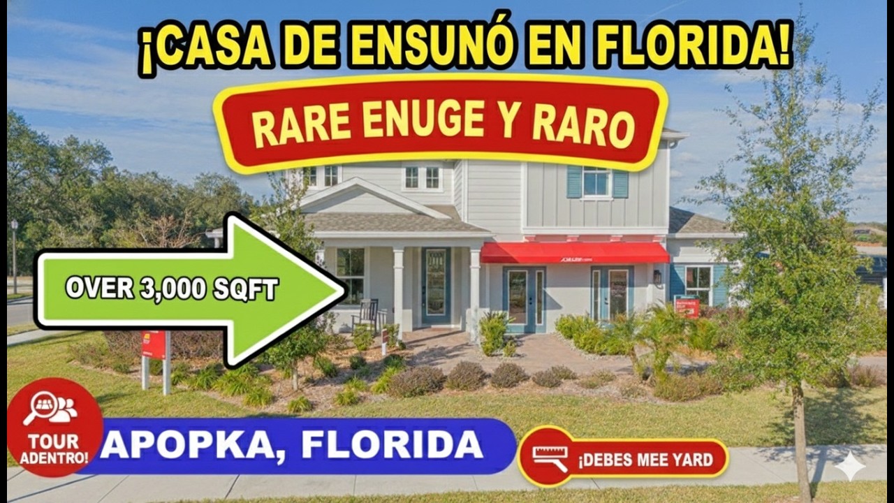 Lote grande, paneles solares y mucho espacio — desde $659,990 en Apopka